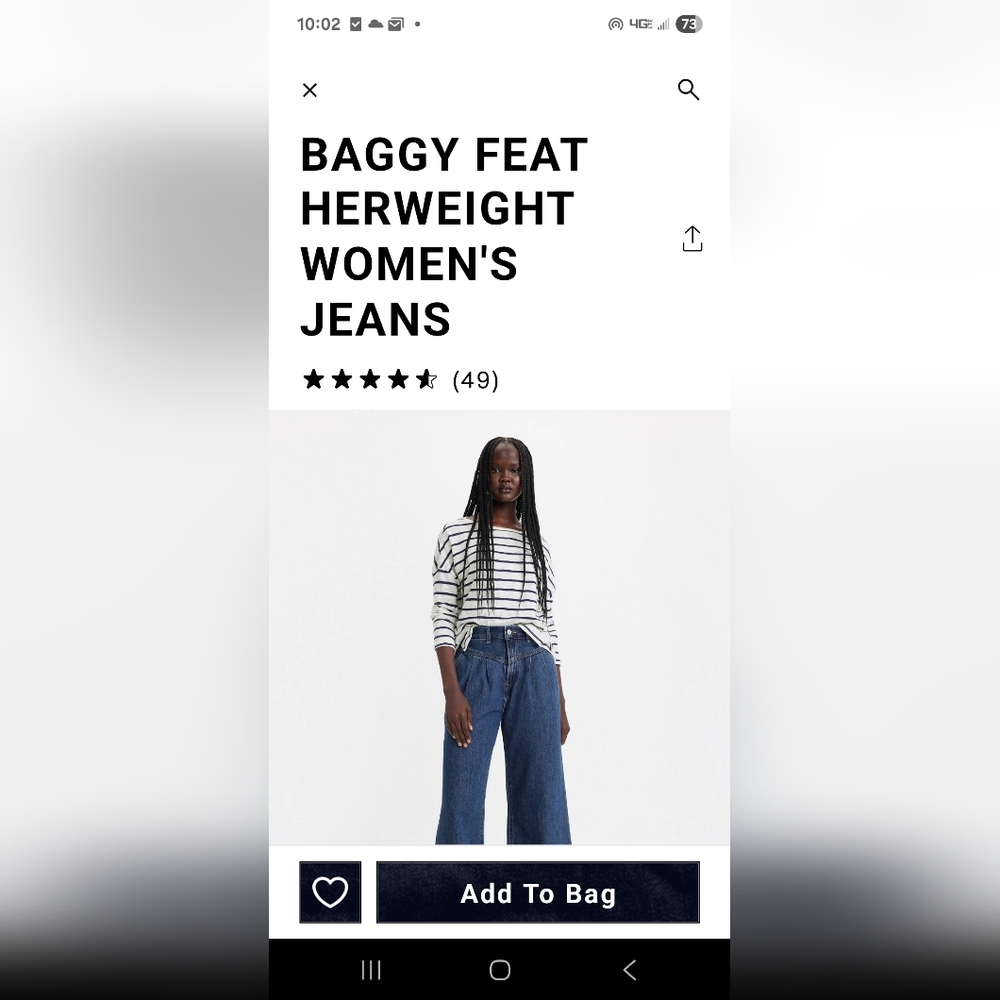 Levis Featherweight Baggy Jeans